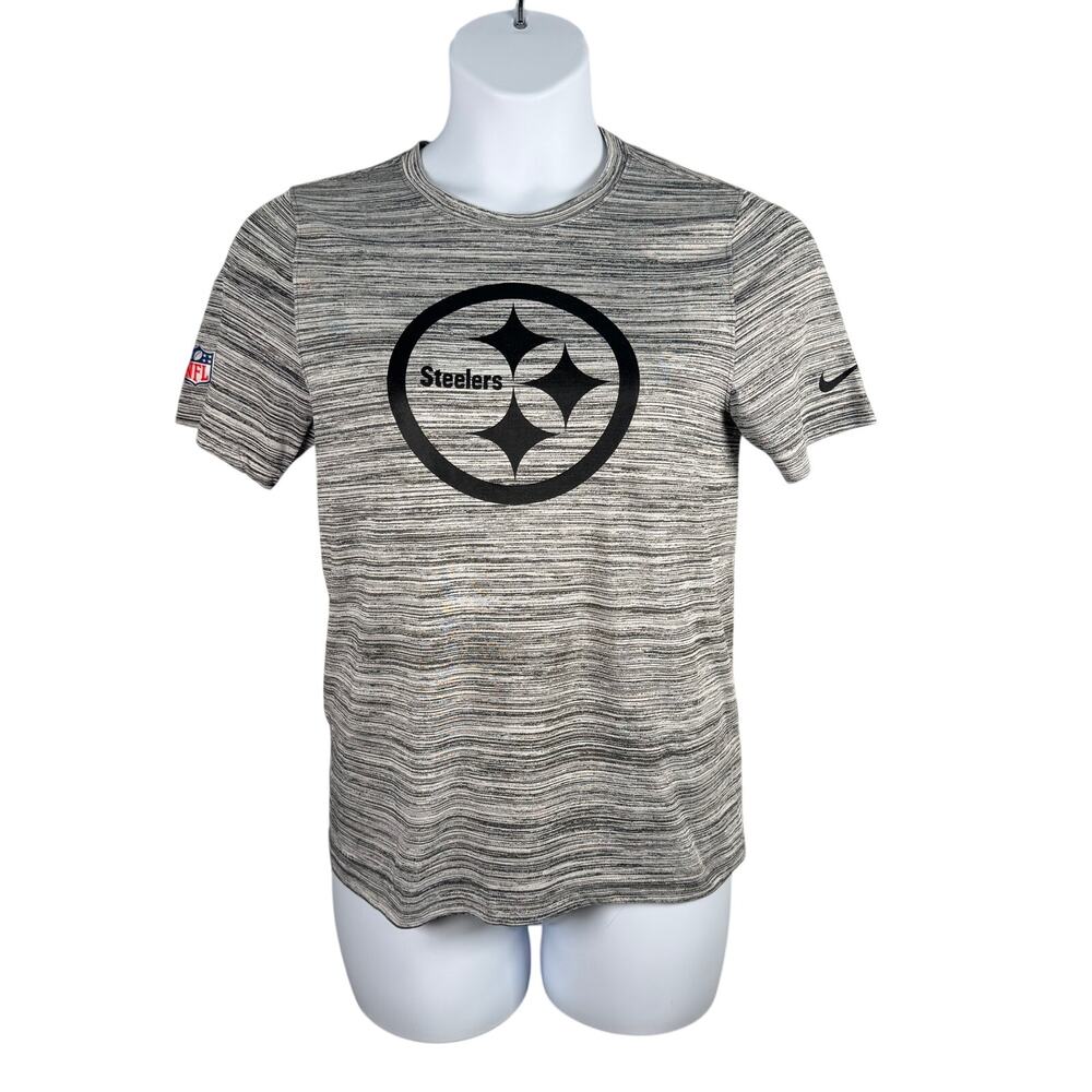 Nike Gray/Black Pittsburgh Steelers Short Sleeve Tee